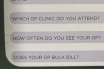 Close up of detail on a letter from an MP asking for information about GP clinics.